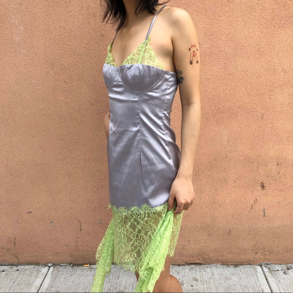 Asymmetric Lace Dress